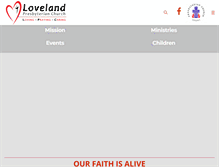 Tablet Screenshot of lovelandpresbyterianchurch.org